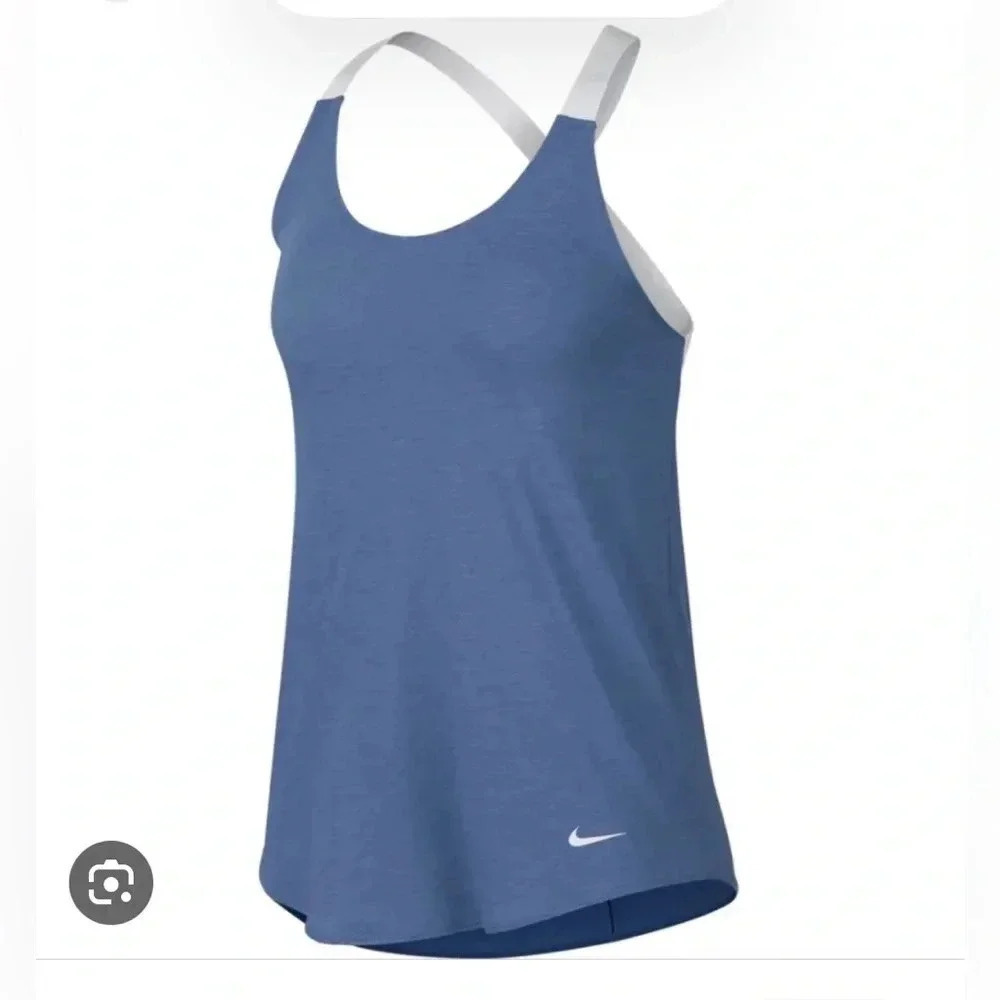 Nike Dri-Fit Indigo Storm Elastika training tank women’s size XS - Picture 2 of 12